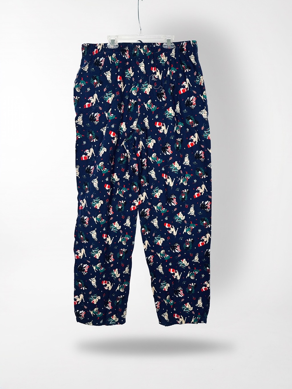 Lands' End Men's Navy Holiday Print Pajamas Pants